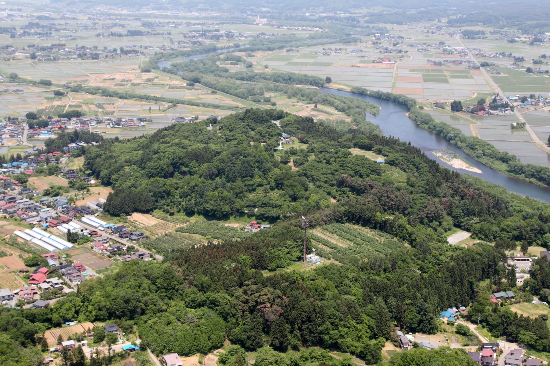 高水寺城跡空撮